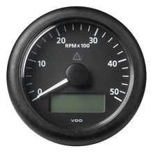 Veratron 3-3/8" (85MM) ViewLine Tachometer w/Multi-Function Display - 0 to 5000 RPM - Black Dial & Bezel | A2C59512392