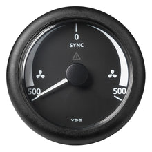 Veratron 3-3/8" (85MM) ViewLine Synchronizer -500/+500 RPM - 8 to 32V - Black Dial & Bezel | A2C59512402