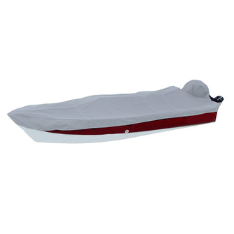 Carver Performance Poly-Guard Styled-to-Fit Boat Cover f/15.5 V-Hull Side Console Fishing Boats - Grey | 72215P-10