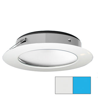 i2Systems Apeiron Pro XL A526 - 6W Spring Mount Light - Cool White/Blue - White Finish | A526-31AAG-E