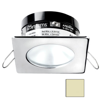 i2Systems Apeiron A503 3W Spring Mount Light - Square/Round - Warm White - Polished Chrome Finish | A503-12CBBR