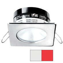 i2Systems Apeiron A503 3W Spring Mount Light - Square/Round - Cool White & Red - Polished Chrome Finish | A503-12AAG-H