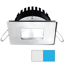 i2Systems Apeiron PRO A506 6W Spring Mount Light - Square/Square - Cool White & Blue - Polished Chrome Finish | A506-14AAG-E