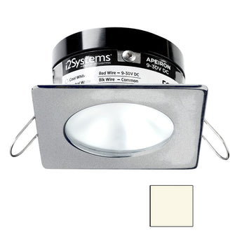 i2Systems Apeiron PRO A503 - 3W Spring Mount Light - Square/Round - Neutral White - Brushed Nickel Finish | A503-42BBD