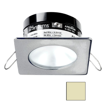 i2Systems Apeiron PRO A503 - 3W Spring Mount Light - Square/Round - Warm White - Brushed Nickel Finish | A503-42CBBR