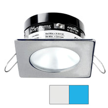 i2Systems Apeiron PRO A503 - 3W Spring Mount Light - Square/Round - Cool White & Blue - Brushed Nickel Finish | A503-42AAG-E