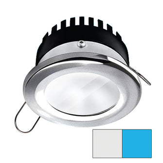 i2Systems Apeiron PRO A506 - 6W Spring Mount Light - Round - Cool White & Blue - Brushed Nickel Finish | A506-41AAG-E