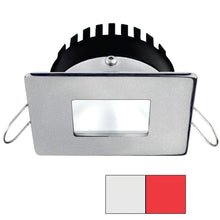 i2Systems Apeiron PRO A506 - 6W Spring Mount Light - Square/Square - Cool White & Red - Brushed Nickel Finish | A506-44AAG-H