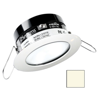 i2Systems Apeiron PRO A503 - 3W Spring Mount Light - Round - Neutral White - White Finish | A503-31BBD