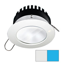 i2Systems Apeiron PRO A506 - 6W Spring Mount Light - Round - Cool White & Blue - White Finish | A506-31AAG-E