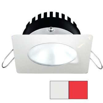 i2Systems Apeiron PRO A506 - 6W Spring Mount Light - Square/Round - Cool White & Red - White Finish | A506-32AAG-H