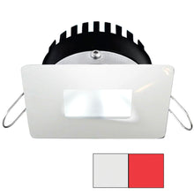 i2Systems Apeiron PRO A506 - 6W Spring Mount Light - Square/Square - Cool White & Red - White Finish | A506-34AAG-H