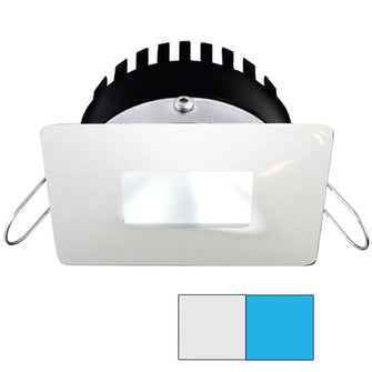 i2Systems Apeiron PRO A506 - 6W Spring Mount Light - Square/Square - Cool White & Blue - White Finish | A506-34AAG-E