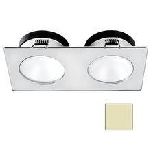 i2Systems Apeiron A1110Z - 4.5W Spring Mount Light - Double Round - Warm White - Brushed Nickel Finish | A1110Z-45CAB
