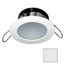 i2Systems Apeiron A1110Z - 4.5W Spring Mount Light - Round - Cool White - White Finish | A1110Z-31AAH