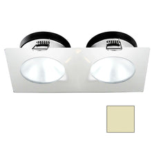 i2Systems Apeiron A1110Z - 4.5W Spring Mount Light - Double Round - Warm White - White Finish | A1110Z-35CAB