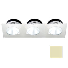 i2Systems Apeiron A1110Z - 4.5W Spring Mount Light - Triple Round - Warm White - White Finish | A1110Z-36CAB