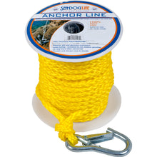 Sea-Dog Poly Pro Anchor Line w/Snap - 3/8" x 100 - Yellow | 304210100YW-1