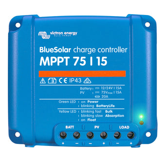 Victron BlueSolar MPPT Charge Controller - 75V - 15AMP - UL Approved | SCC010015050R