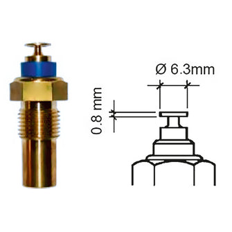 Veratron Coolant Temperature Sensor - 40&deg; to 120&deg;C - M10 x 1 Tapered Short | 323-801-017-001N