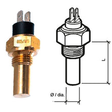 Veratron Coolant Temperature Sender - 40&deg; to 120&deg;C - 5/8-18 UNF-2A | 323-805-001-002A