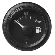 Veratron 52MM (2-1/16") ViewLine Fuel Level Gauge 0-1/1 - 3 to 180 OHM - Black Dial & Round Bezel | A2C59514082