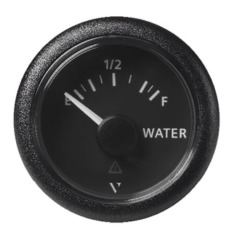 Veratron 52MM (2-1/16") ViewLine Fresh Water Resistive - Empty/Full - 3 to180 OHM - Black Dial & Round Bezel | A2C59514099