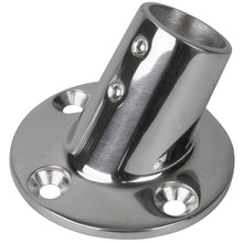 Sea-Dog Rail Base Fitting 2-3/4" Round Base 60&deg; 316 Stainless Steel - 1" OD | 280601-1