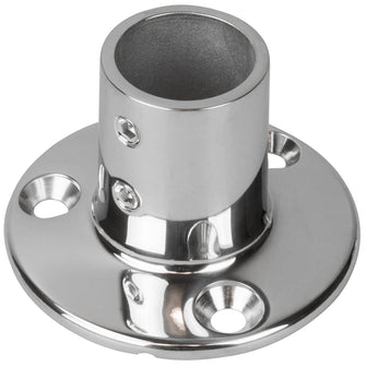 Sea-Dog Rail Base Fitting 2-3/4" Round Base 90&deg; 316 Stainless Steel - 1" OD | 280901-1