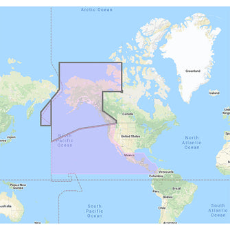 Furuno US & Canada Pacific Coast, Hawaii, Alaska, Mexico to Panama - C-MAP Mega Wide Chart | MM3-VNA-035