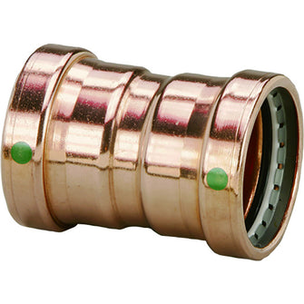 Viega ProPress 2-1/2" Copper Coupling w/Stop Double Press Connection - Smart Connect Technology | 20728