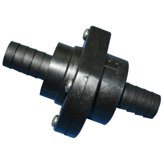 T-H Marine Double Barb Inline Scupper Check Valve - 3/4" - Black | ILS-750-DP