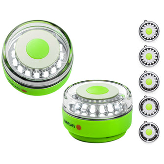 Navisafe Navilight All-White 5 Mode 360&deg; Rescue 2NM w/Green Magnet Base | 010-1