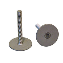 Weld Mount Stainless Steel Stud 1.25" Base 1/4 x 20 Thread 0.75" Tall - 100 Pack | 142012100