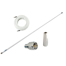 Glomex 4 Glomeasy VHF Antenna 3dB w/FME Termination, 6M Coaxial Cable, RA300 Adapter & PL259 Connector | RA300PBKIT