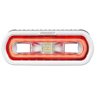 RIGID Industries SR-L Series Marine Spreader Light - White Surface Mount - White Light w/Red Halo | 51102