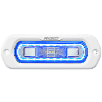 RIGID Industries SR-L Series Marine Spreader Light - White Flush Mount - White Light w/Blue Halo | 51201