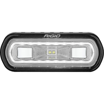 RIGID Industries SR-L Series Marine Spreader Light - Black Surface Mount - White Light w/White Halo | 52100