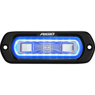 RIGID Industries SR-L Series Marine Spreader Light - Black Flush Mount - White Light w/Blue Halo | 52201