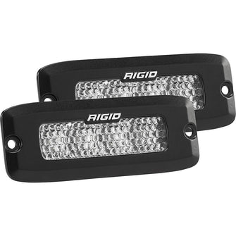 RIGID Industries SR-Q Series PRO Spot Diffused LED - Flush Mount - Pair - Black | 925513BLK