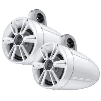 Pioneer 7.7" 250W IPX7&reg; Tower Speaker w/RGB LED Lighting - Max Sports Grill - White | TS-ME770TSW