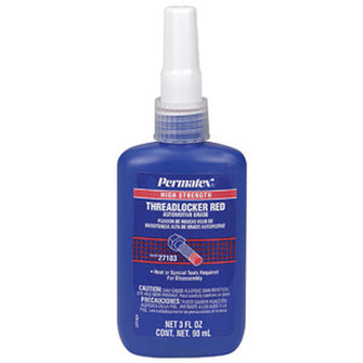 Permatex High Strength Threadlocker RED Bottle - 90ml | 27183