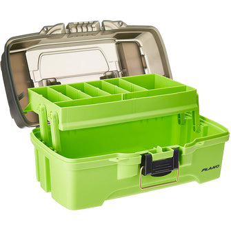 Plano 1-Tray Tackle Box w/Dual Top Access - Smoke & Bright Green | PLAMT6211