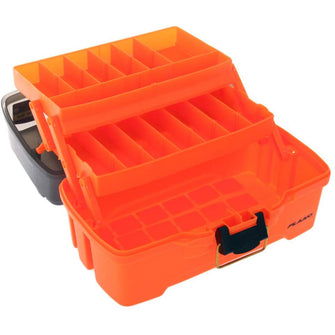 Plano 2-Tray Tackle Box w/Dual Top Access - Smoke & Bright Orange | PLAMT6221