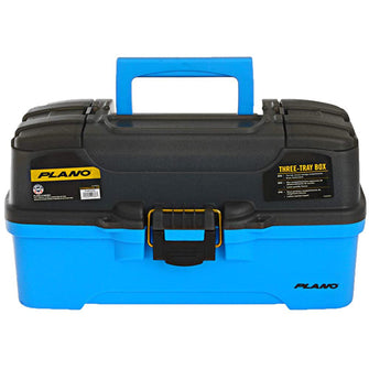 Plano 3-Tray Tackle Box w/Dual Top Access - Smoke & Bright Blue | PLAMT6231