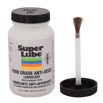 Super Lube Food Grade Anti-Seize w/Syncolon&reg; (PTFE) - 8oz Brush Bottle | 48008