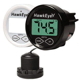 Hawkeye DepthTrax In-Dash Digital Depth & Temp Gauge - Thru-Hull | DT2BX-TH