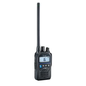Icom M85UL Ultra Compact Intrinsically Safe Handheld VHF Marine Radio w/5W Power Output | M85UL