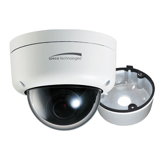 Speco 2MP Ultra Intesifier&reg; IP Dome Camera 3.6mm Lens - White Housing w/Removable Black Cover & Included Junction Box | O2ID8