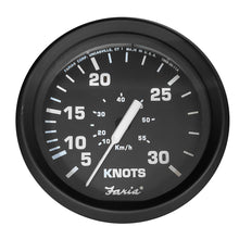 Faria Euro Black 4" Speedometer - 30 Knot (Pitot) | 32809